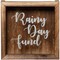 Genie Crafts Wooden Shadow Box Bank, Rainy Day Fund (7.1 x 1.8 Inches)